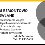 Usługi Remontowo Budowlane – Jakub Zaremba