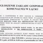 Łazy Brzyńskie – wstrzymana dostawa wody!