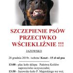 Szczepienie psów – Kadcza, Jazowsko Szczepienie psów – Kadcza, Jazowsko
