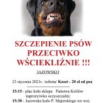 Jazowsko, Kadcza – szczepienie psów Jazowsko, Kadcza – szczepienie psów