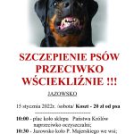 Szczepienie psów – Jazowsko,Kadcza