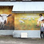 Mural Mariusza Obrzuda zdobi centrum Obidzy
