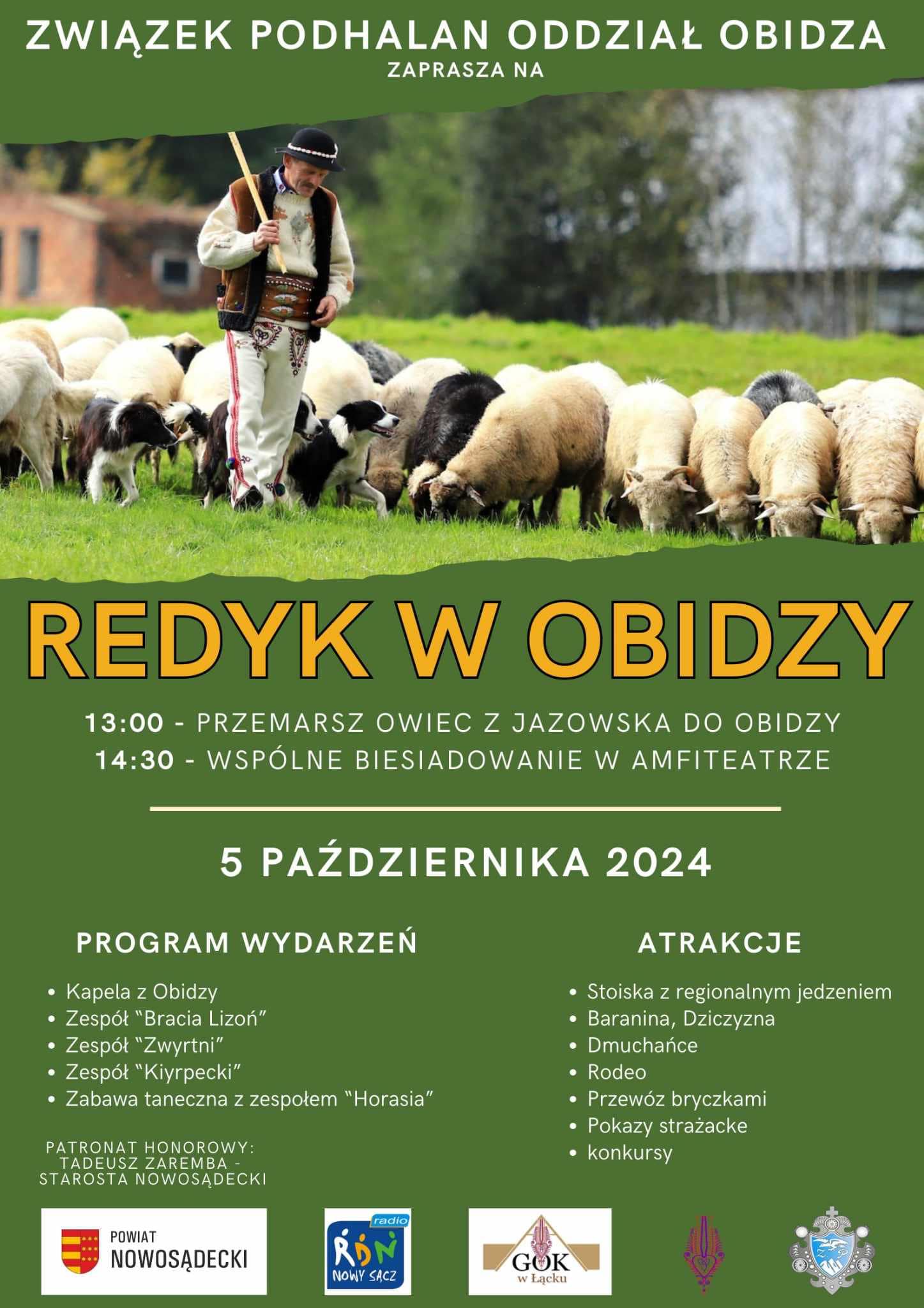 Redyk w Obidzy w sobotę 5 października