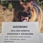 Jak co roku, szczepienie psów w Jazowsku i Kadczy